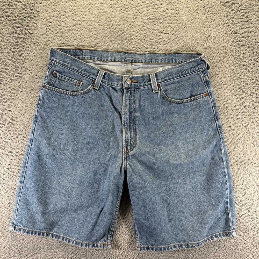 Vintage Levi's 550‎ Shorts Mens 40 Blue Cotton Denim Bermuda Relaxed Workwear
